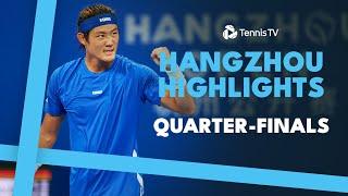 Cilic Takes On Uchiyama; Zhang, Bu & Nakashima Play | Hangzhou 2024 Quarter-Final Highlights