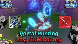 Combo Portal Fruit Easy 30M + God Human + CDK (Blox Fruits Bounty Hunting) Road to 30M Honor