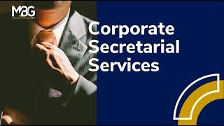 Corporate Secretarial Services | Company Secretarial Services | MBG Corporate Services