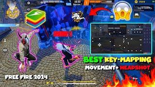 How TO FIND Best KeyMapping for Movement + Fast Gameplay Bluestacks 5 Free Fire 