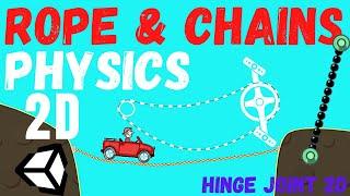 2D Rope & Chains Physics Unity (tutorials) || Bridge Hinge Joint