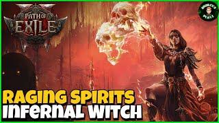 Summon Raging Spirits Infernalist (Witch) Day 1 - 3 Build Recap | Path Of Exile 2