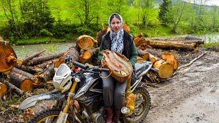 Solo Mountain Life: Fishing Adventure & Cooking Fresh Catch!
