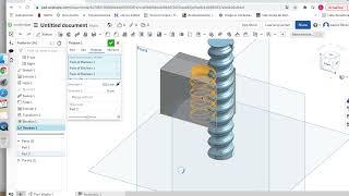 Onshape - CÓMO CREAR TORNILLOS CON ROSCA - Aprende a diseñar