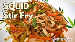 How to Make Squid Stir Fry! Squid Stir Fry Recipe with Flavorful Sauce! Super Easy and Delicious!