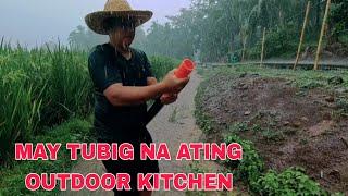 May tubig na tayo para sa OUTDOOR KITCHEN Pagbili ng lababo...