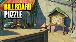 Billboard Puzzle in Sumeru City | World Quests & Puzzles |【Genshin Impact】