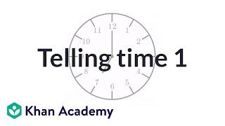 Telling time exercise example 1 | Measurement and data | Early Math | Khan Academy