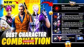 Top  3 Secret  ( BR-Rank) Character Skills Combination | Best Character Skills Combo 2025