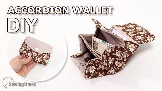 DIY Accordion Wallet | Pouch or Coin Purse Tutorial & Sewing Pattern [sewingtimes]