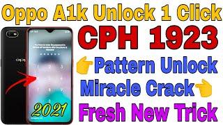 Oppo A1k CPH 1923 Pattern Pin Password Unlock With Miracle 2.82 Crack 2021 || @RamuMobileSolution