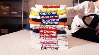 CRAZIEST SUPREME BOX LOGO COLLECTION ON YOUTUBE! ($20,000 in SUPREME)