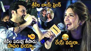 Hero Nithin Teasing Sreeleela In Robinhood Press Meet | Sreeleela Boyfriend | Friday Culture