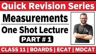 Measurements & Dimensions # 01 | One Shot Lecture | Quick Revision | MDCAT | ECAT | Boards