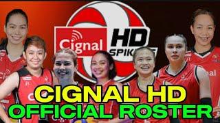 CIGNAL HD SPIKERS OFFICIAL ROSTER | PREMIER VOLLEYBALL LEAGUE 2025