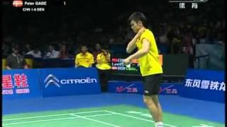 【2011 Sudirman Cup Final MS - CHN vs DEN】LinDan vs PeterGade [2]