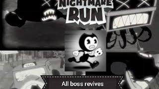 Bendy in nightmare run all boss revives #binr(Update read. Description)