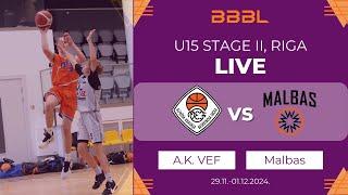 A.Kraukla VEF 2010 vs Malbas BBC 2010 | BBBL Boys U15