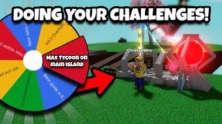 Doing YOUR challenges from a spinner wheel!