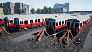 Train Sim World 5 MBTA Boston Subway Red Line Pullmann AI PS5 Gameplay