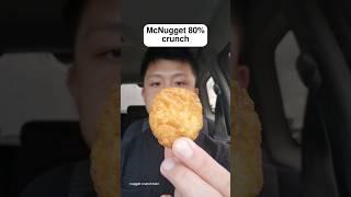 KFC vs McDonalds Chicken Nugget - CRUNCH TEST #chicken #nuggets #crunchyasmr #fastfood #shorts
