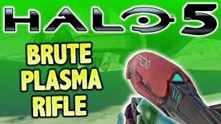BRUTE PLASMA RIFLE! (Uncommon Weapon) - Halo 5 Warzone