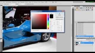 Как перекрасить автомобиль в фотошоп Adobe Cs5