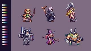 PIXEL ART TIME LAPSE #119 - Dragon's Crown