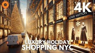 Christmas Luxury Shopping in NYC: Tour of Louis Vuitton, Nordstrom, Bloomingdale’s & Saks!