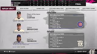 Chicago Cubs vs Texas Rangers 3.30.24 Sim| Full Game Highlights | MLB the Show 24