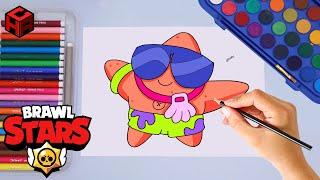 How to draw Patrick Buzz  | Step by step | Easy drawing | Brawl Stars