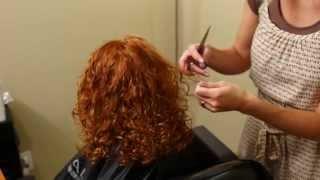 HOW TO CUT CURLY HAIR // YOUTUBE hair tutorial