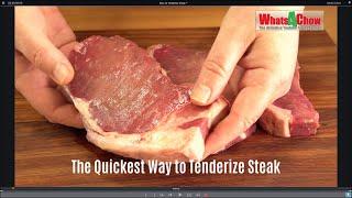 The Quickest Way to Tenderize Steak - How to Tenderize Steak with a Meat Mallet