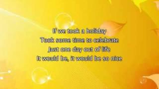 Madonna - Holiday, Lyrics In Video