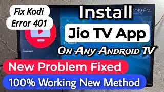 Jio TV On Android TV | Jio TV Not Working On Android TV | How To Install Jio TV App On Android TV