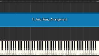 Ti Amo (Umberto Tozzi) piano arrangement with sheet music and synthesia midi file