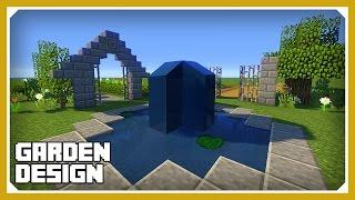 Minecraft: How To Build A Garden Design Tutorial (Easy Survival Minecraft House )