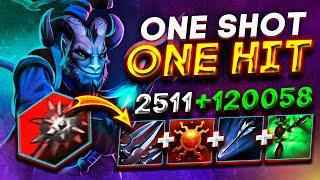 ONE SHOT = ONE HIT! RIKI + GIANT STRIKES = IMBA! CUSTOM HERO CLASH 7.29d I Dota 2