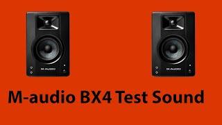 M-audio bx4 - Test Sound