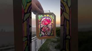 ￼DIY stained glass at home! ￼￼