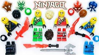 Lego Ninjago Lloyd Kai Jay Cole Tournament of Elements | Unofficial Lego Minifigures