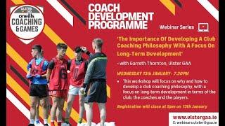 CDP - Developing a Club Coaching Philosophy