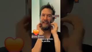 Keanu Reeves says something to you 