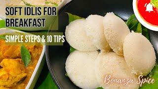 How to make soft idlis ️| 10 Tips for Spongy Idlis| Idli batter recipe| Kusbhoo idli at home️