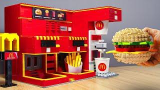 McDonald’s Cooking Custom LEGO Vending Machine! Viral Fast Food ASMR