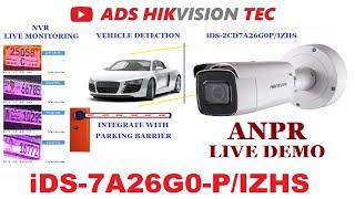 Hikvision ANPR Camera Configuration. iDS ANPR Configuration. iDS-2CD7A26G0-P-IZHS