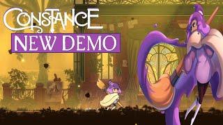 Constance New Demo Gameplay 2D Hand-Drawn Metroidvania Indie game with a Paintbrush-Wielding Artist