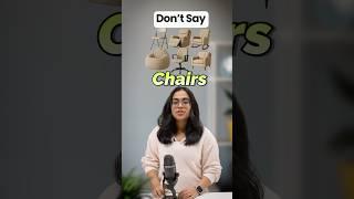 Stop Saying Just "Chair" 🪑️-  Learn the Real Names! Fluent English Speaking Made Easy With Ananya