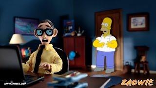 Reverse it - The Simpsons - Robot Chicken Couch Gag