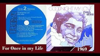 Paul Anka - For Once In My Life (Vinyl)